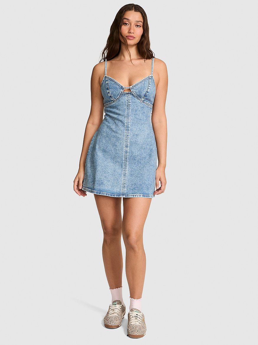 denim by pink a line dress denim by pink a line dress