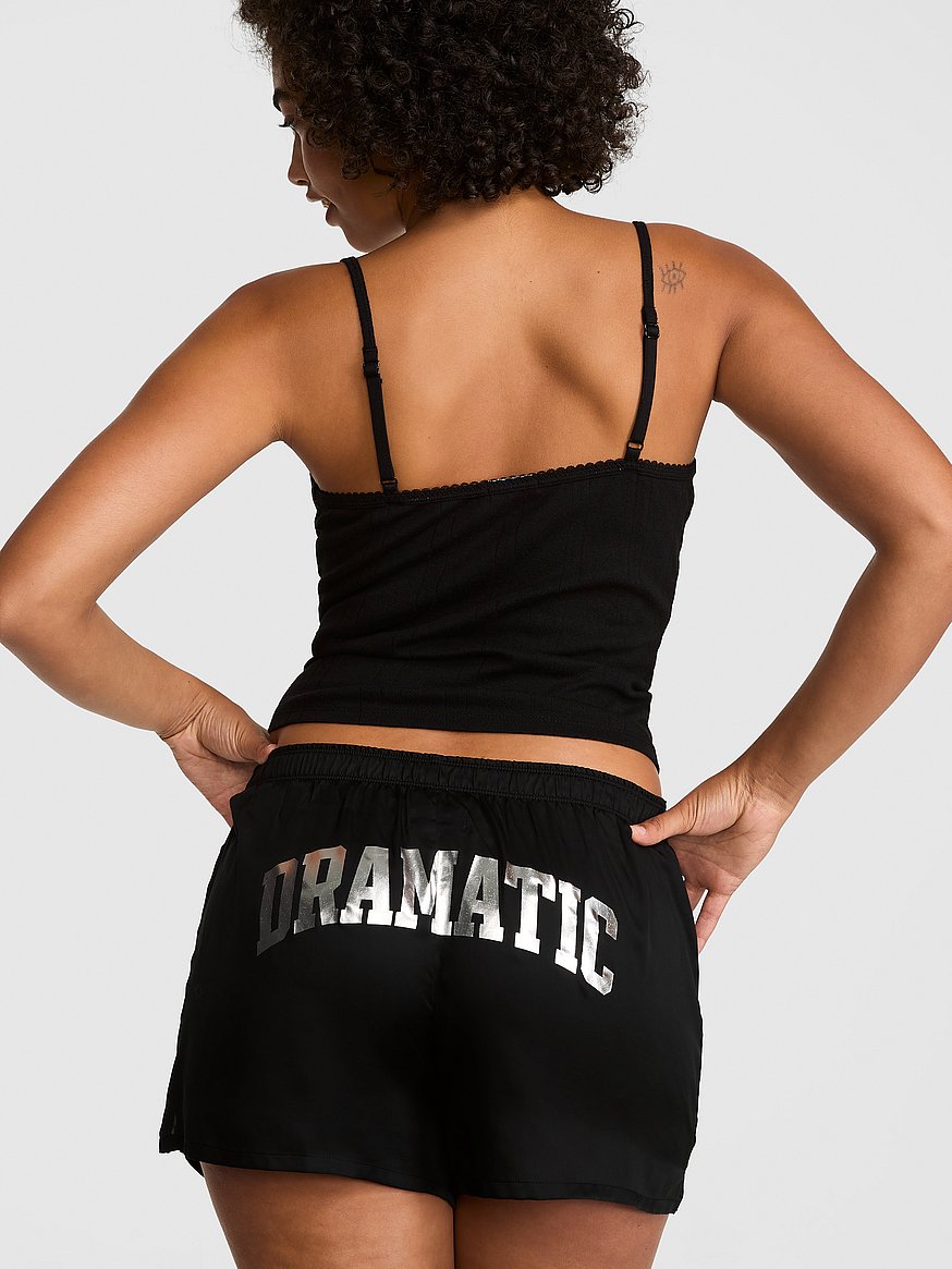 silky sleep boxy pajama shorts silky sleep boxy pajama shorts
