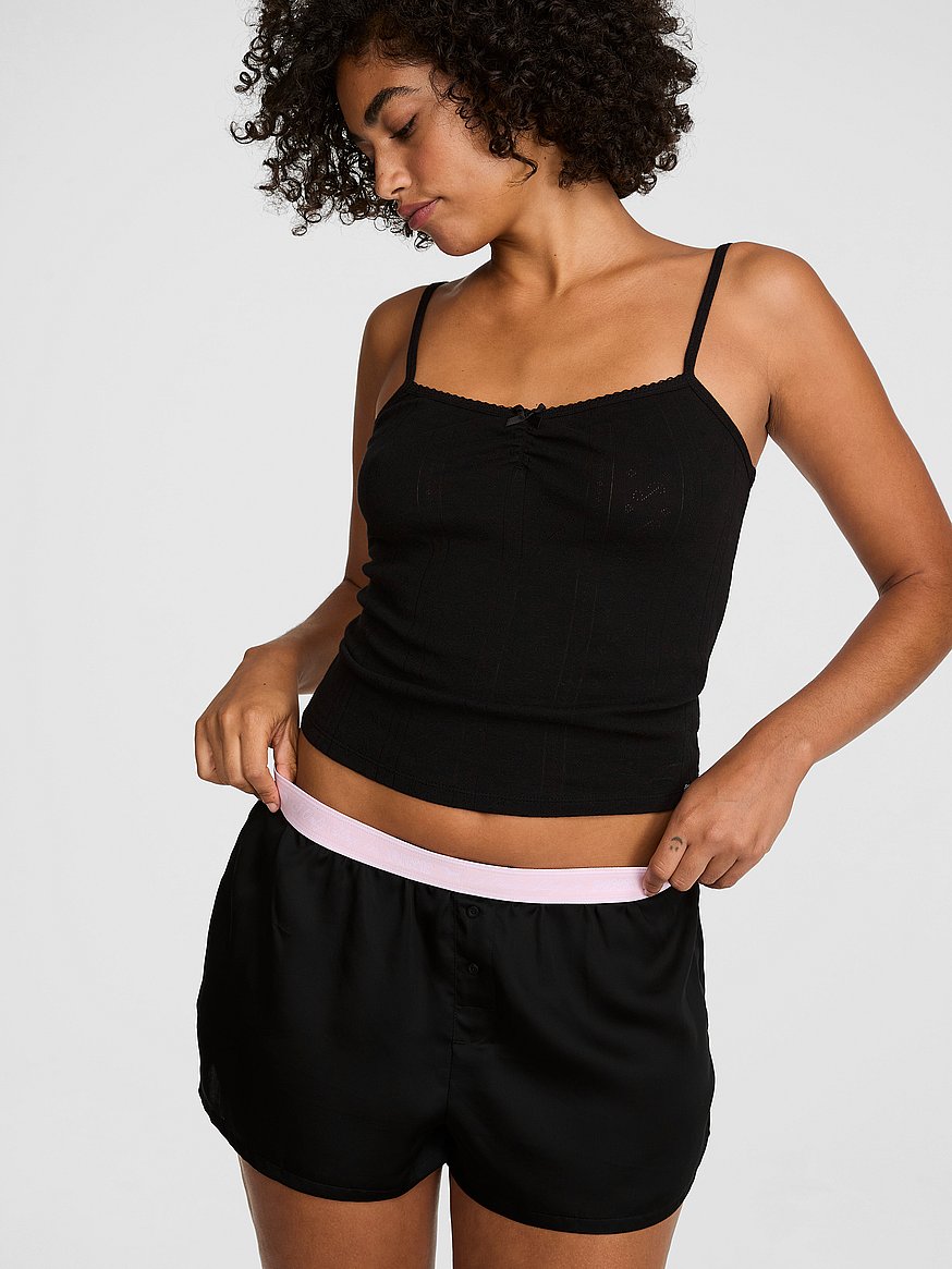 silky sleep boxy pajama shorts silky sleep boxy pajama shorts