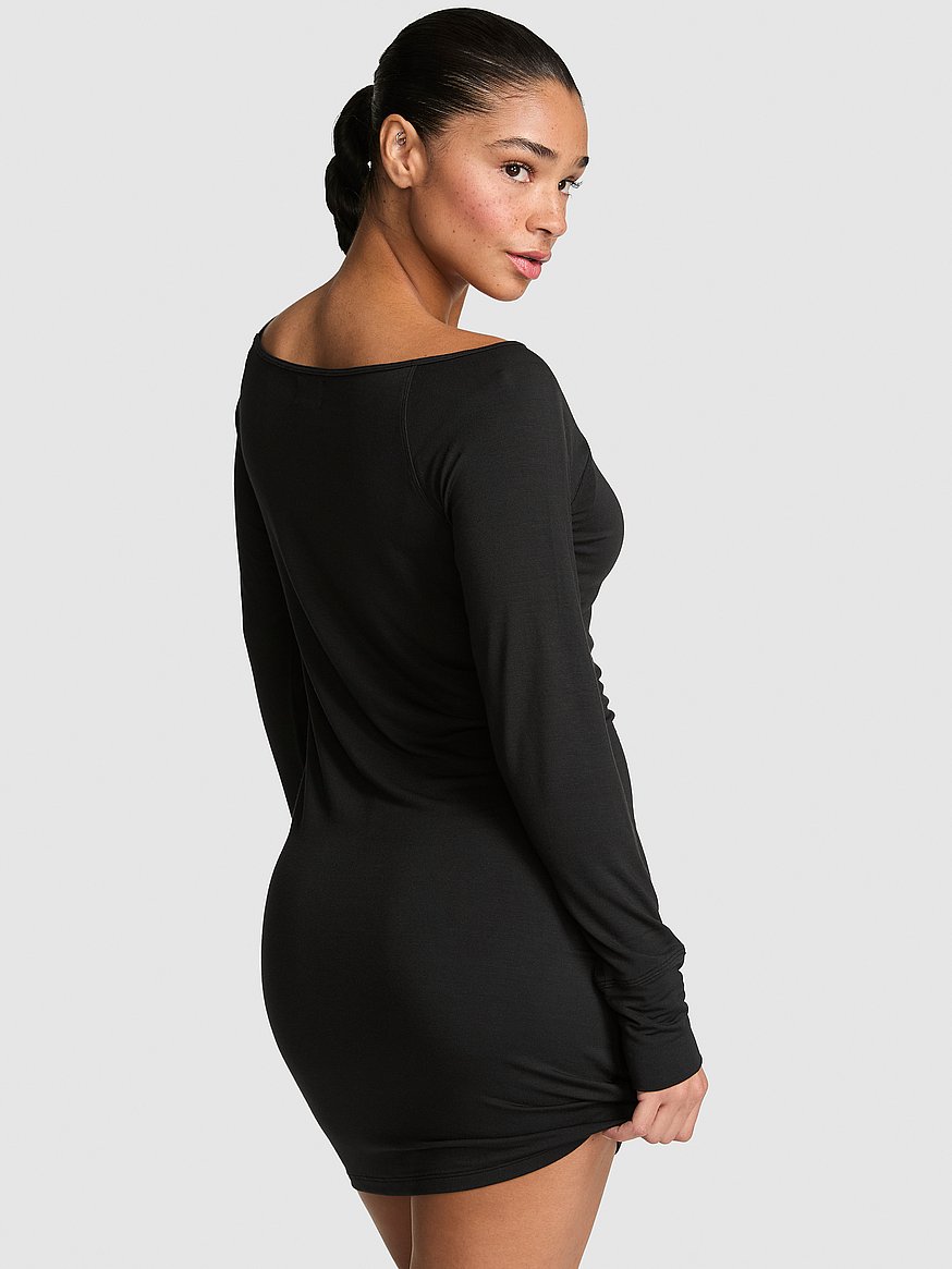 24/7 lounge modal off the shoulder dress 24/7 lounge modal off the shoulder dress