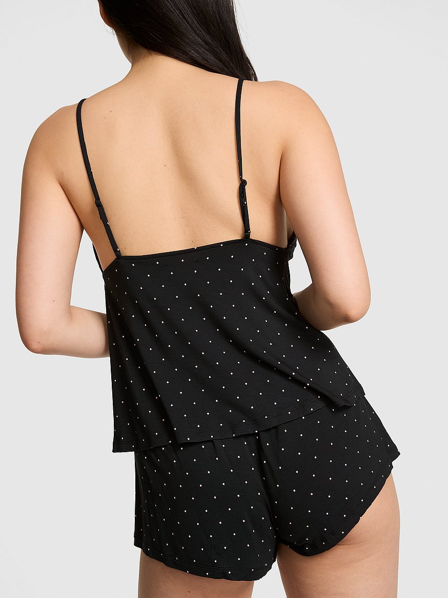 grwpink™ modal lace trim flyaway cami & shorts pajama set grwpink™ modal lace trim flyaway cami & shorts pajama set
