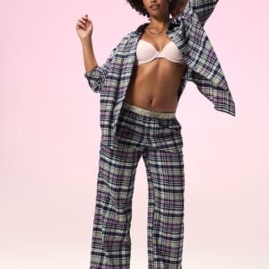 100% cotton favorite flannel button down sleepshirt