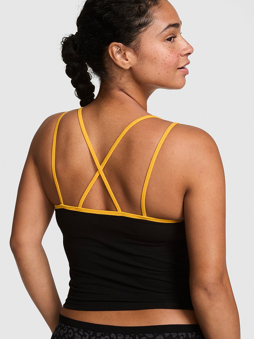 all day cotton™ bling strappy tank top all day cotton™ bling strappy tank top