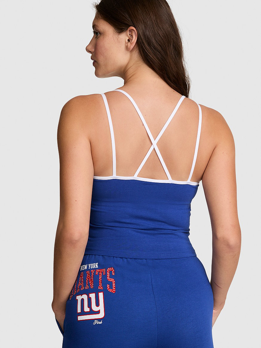 all day cotton™ bling strappy tank top all day cotton™ bling strappy tank top