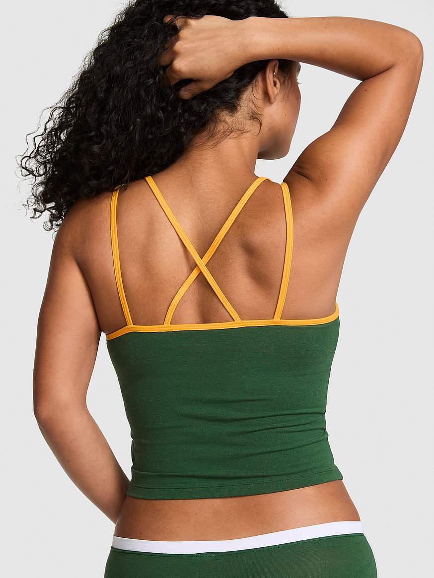 all day cotton™ bling strappy tank top all day cotton™ bling strappy tank top