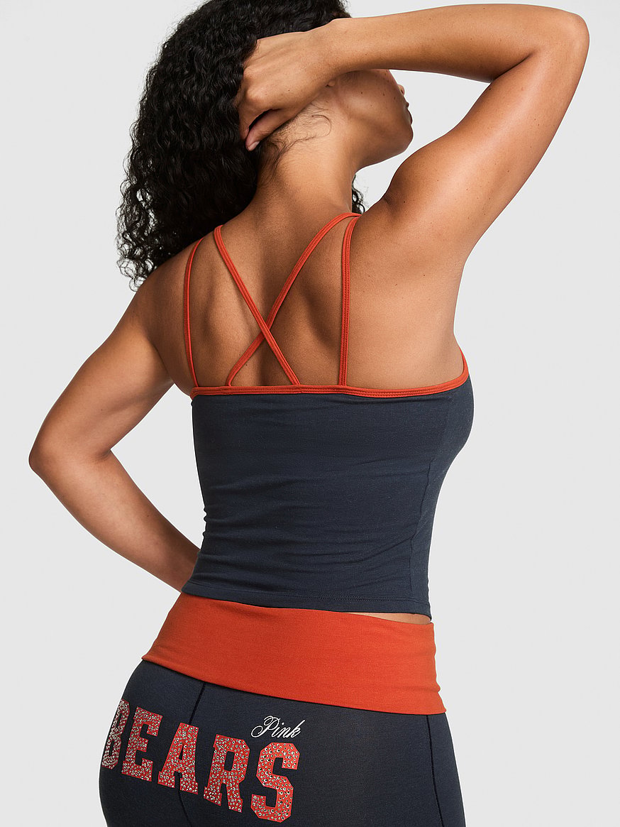 all day cotton™ bling strappy tank top all day cotton™ bling strappy tank top