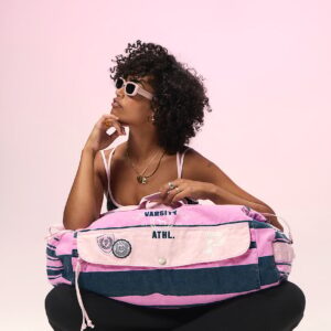 canvas rolled duﬄe bag