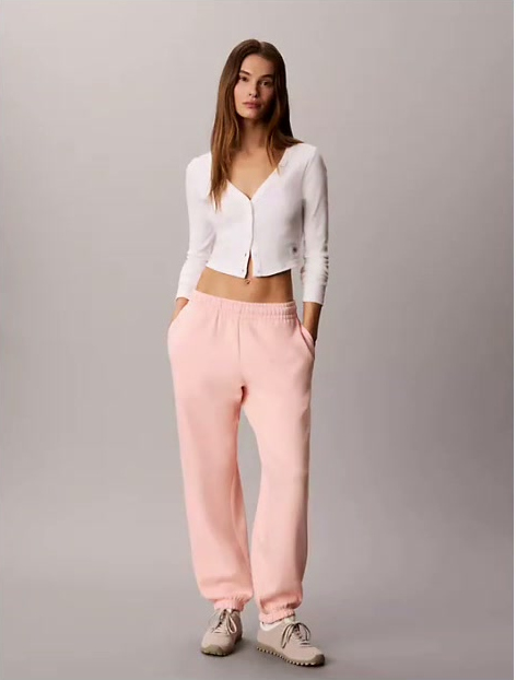 monogram fleece jogger