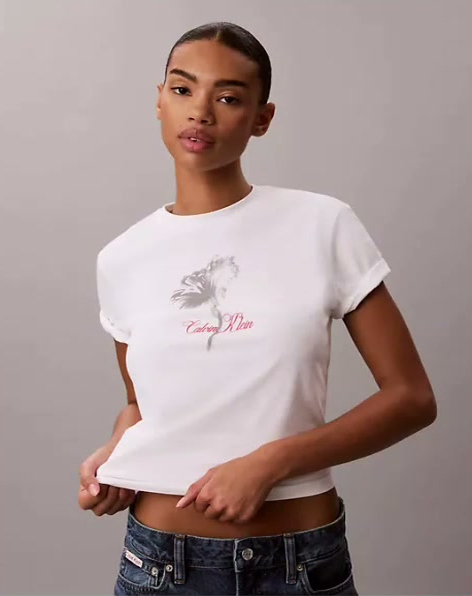 floral graphic classic tee