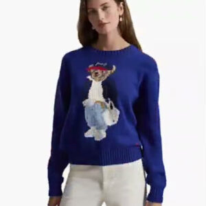 polo ralph lauren — women's polo bear crew neck sweater