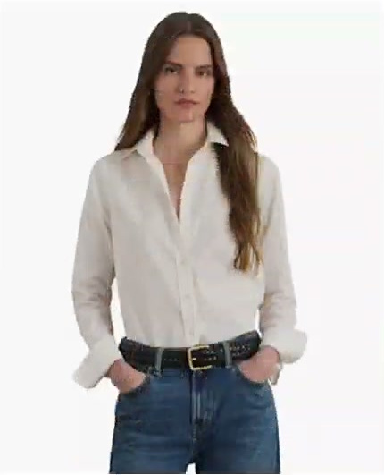 lauren ralph lauren — non iron straight fit shirt lauren ralph lauren — non iron straight fit shirt