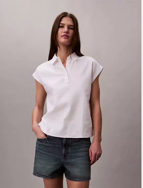 linen blend short sleeve top