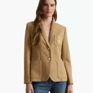 bullion jacquard blazer