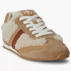 lauren ralph lauren — women's dani low profile shearling sneakers