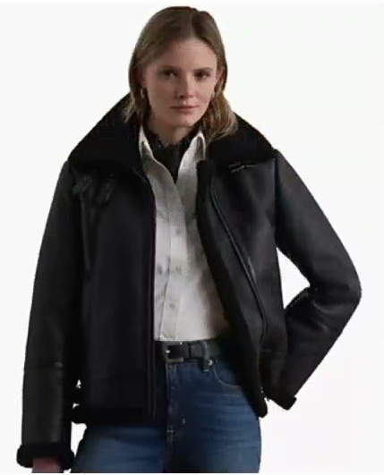 lauren ralph lauren — women's moto faux leather jacket lauren ralph lauren — women's moto faux leather jacket