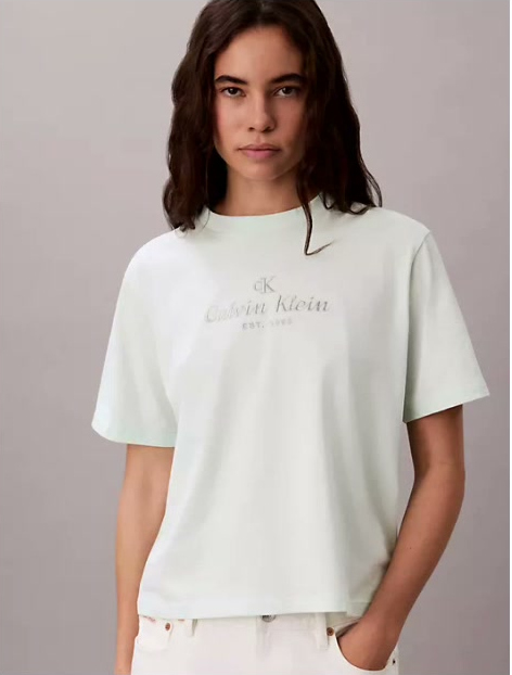 crest logo boxy tee