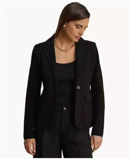 lauren ralph lauren — women's cotton blend sweater blazer lauren ralph lauren — women's cotton blend sweater blazer