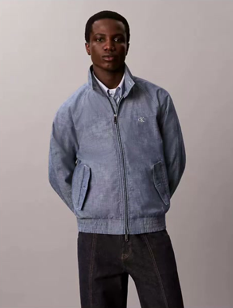 lightweight chambray raglan jacket