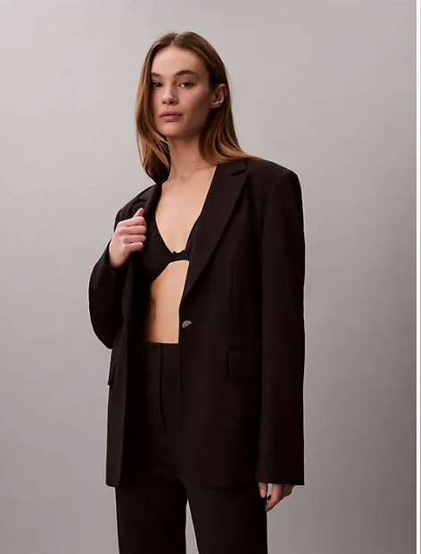 ponte slim blazer