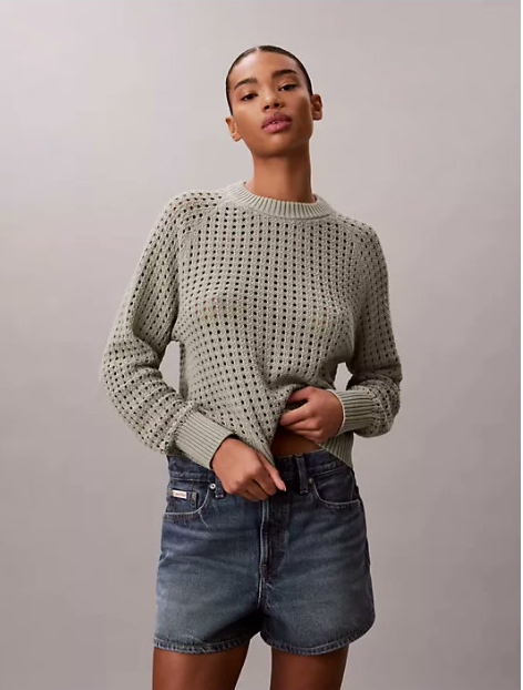 open stitch sweater