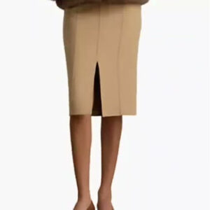 lauren ralph lauren — women's double faced wool blend pencil skirt