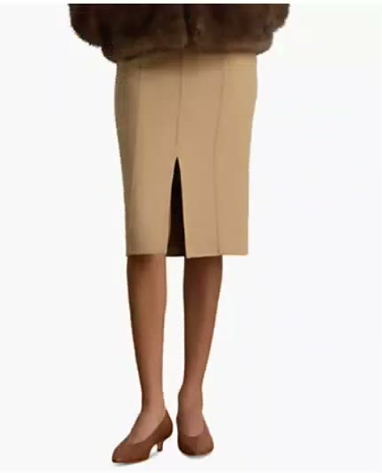 lauren ralph lauren — women's double faced wool blend pencil skirt lauren ralph lauren — women's double faced wool blend pencil skirt