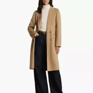 lauren ralph lauren — women's double breasted wool blend coat