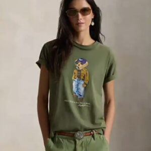 polo ralph lauren — women's vintage cotton jersey crewneck t shirt