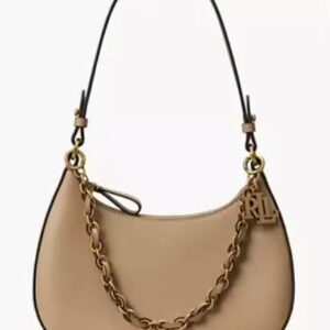 lauren ralph lauren — marcy medium leather shoulder bag