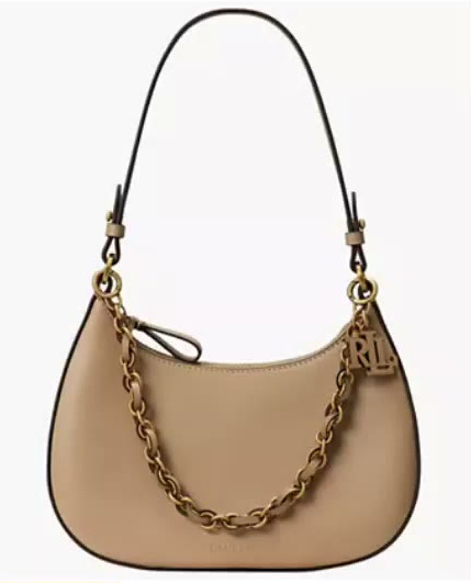 lauren ralph lauren — marcy medium leather shoulder bag lauren ralph lauren — marcy medium leather shoulder bag