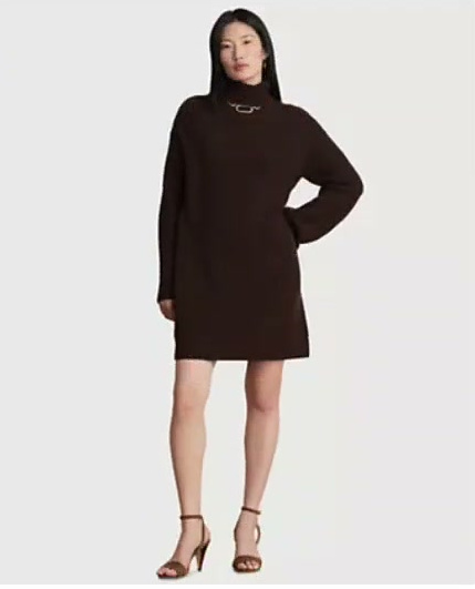 women's areena wool cashmere turtleneck cocoon sweater dress women's areena wool cashmere turtleneck cocoon sweater dress