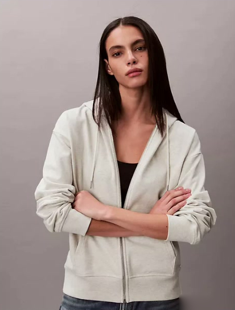 terry embossed monologo relaxed hoodie