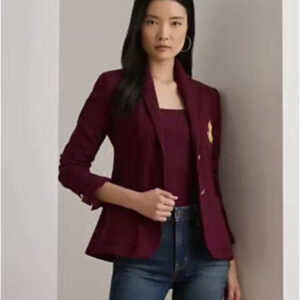 petite bullion jacquard blazer