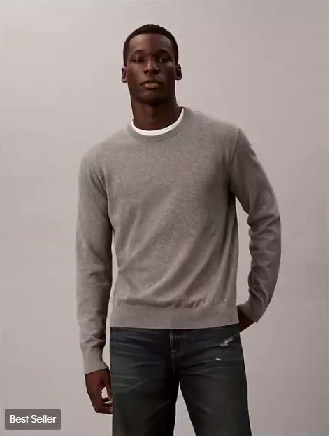 smooth cotton sweater
