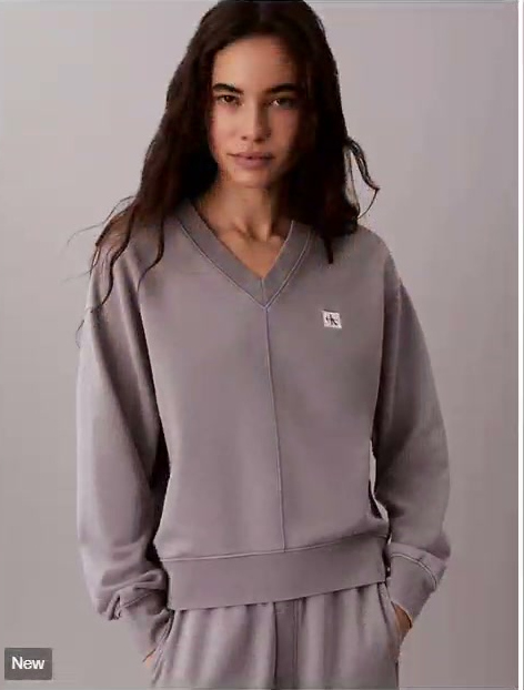 woven monologo terry relaxed sweatshirt