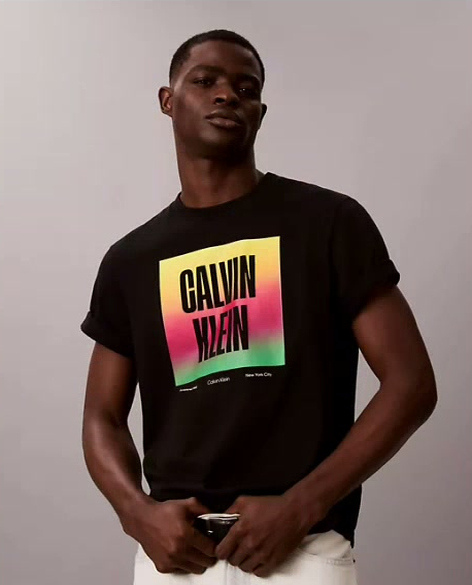 pride logo block easy tee