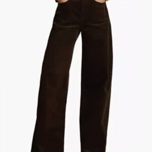 lauren ralph lauren — women's corduroy high rise wide leg pants