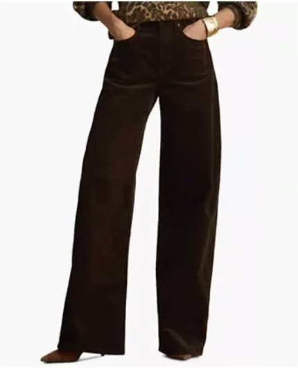 lauren ralph lauren — women's corduroy high rise wide leg pants lauren ralph lauren — women's corduroy high rise wide leg pants