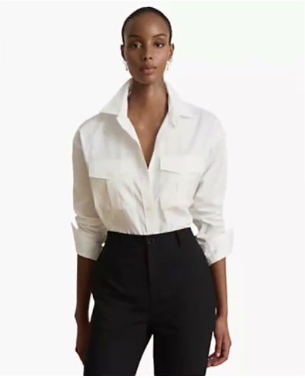 lauren ralph lauren — women's long sleeve button front shirt lauren ralph lauren — women's long sleeve button front shirt