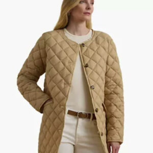 lauren ralph lauren — women's button front collarless coat