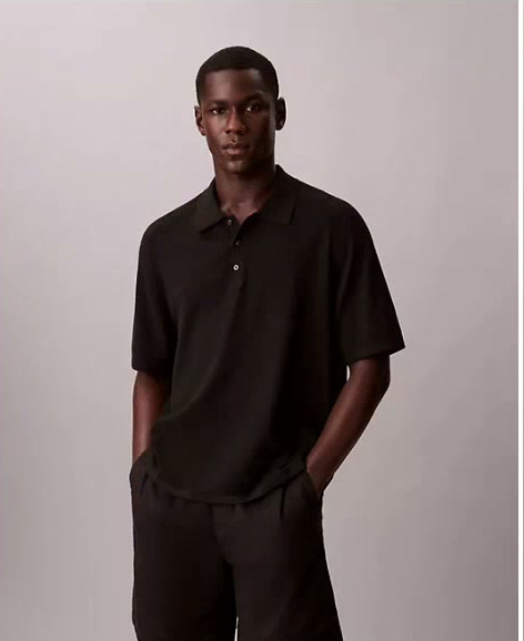 tech knit sweater polo shirt