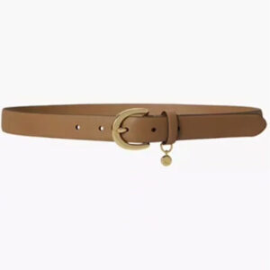 charm crosshatch leather belt