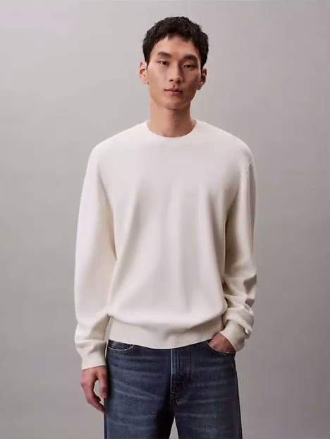 tech knit relaxed sweater