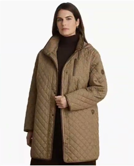 lauren ralph lauren — plus size hooded quilted coat, created for macy's lauren ralph lauren — plus size hooded quilted coat, created for macy's