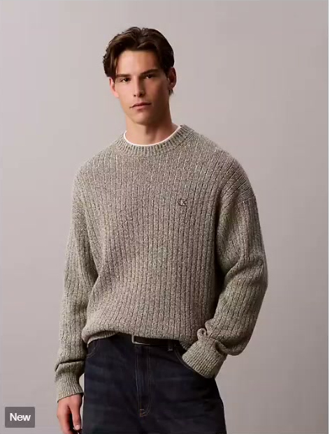 cotton rib classic sweater