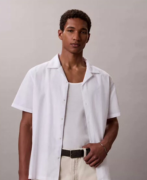yarn dyed textured classic shirt