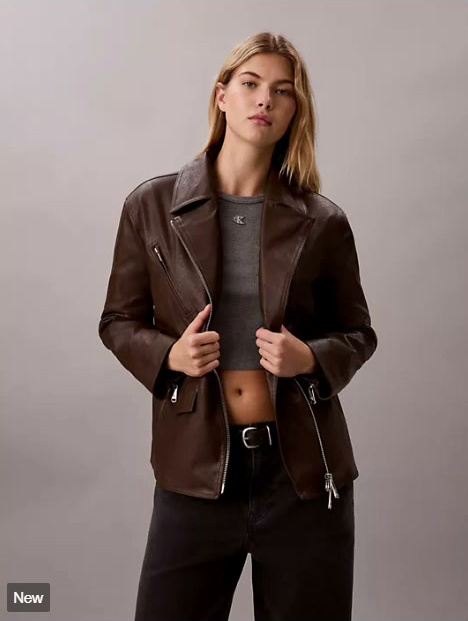 faux leather motorcycle jacket