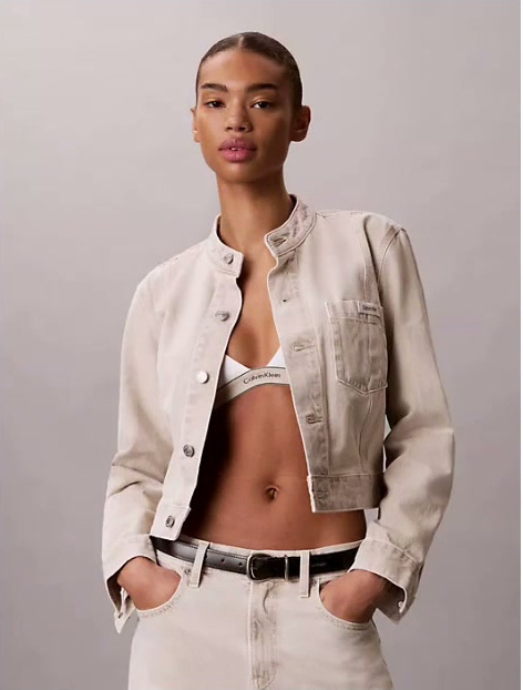 cropped denim jacket