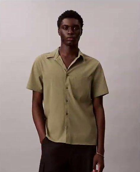solid seersucker classic button down shirt