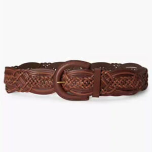 braided leather belt
